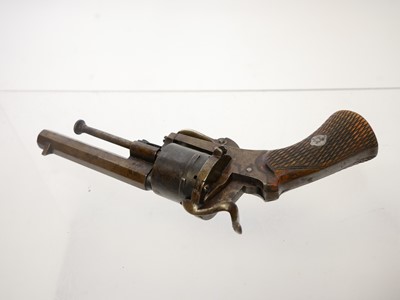 Lot 23 - Belgian 7mm pinfire revolver, 3.25 inch...