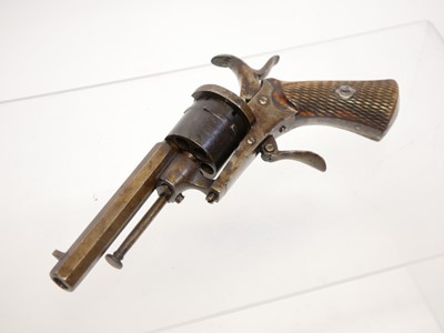 Lot 23 - Belgian 7mm pinfire revolver, 3.25 inch...