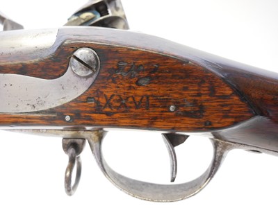 Lot 35 - US M.1812 .69 calibre flintlock musket, made...