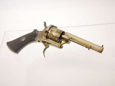 Lot 16 - Belgian 7mm pinfire revolver, 3.25 inch...
