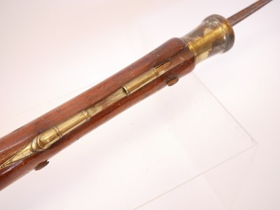 Lot 34 - Flintock blunderbuss, 14inch brass cannon...