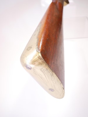 Lot 34 - Flintock blunderbuss, 14inch brass cannon...