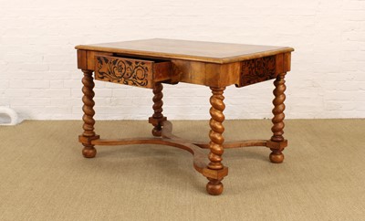 Lot 249 - A 19th Century Dutch Walnut, Sycamore and Marquetry Side Table or Desk
