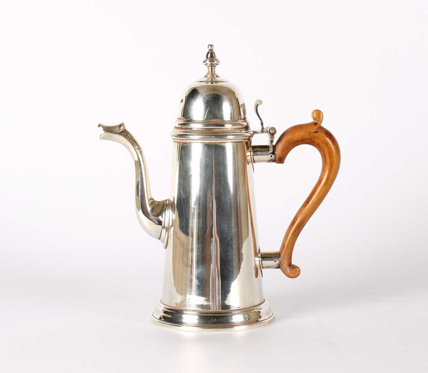 Lot 1 - An Elizabeth II Silver Chocolate Pot in the Georgian Style