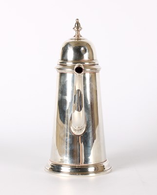 Lot 1 - An Elizabeth II Silver Chocolate Pot in the Georgian Style