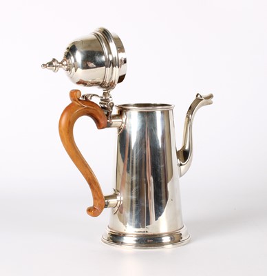 Lot 1 - An Elizabeth II Silver Chocolate Pot in the Georgian Style