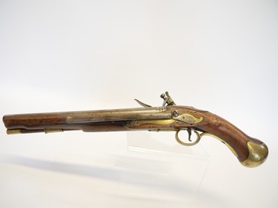 Lot 3 - Flintlock 1801 pattern 25 bore long sea...