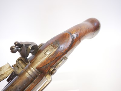 Lot 3 - Flintlock 1801 pattern 25 bore long sea...