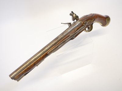 Lot 3 - Flintlock 1801 pattern 25 bore long sea...