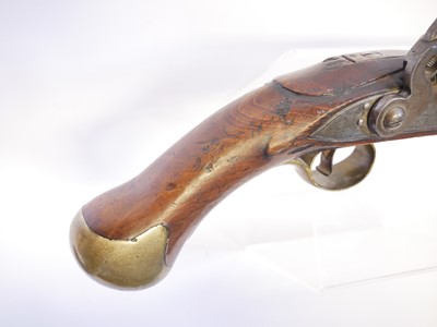 Lot 3 - Flintlock 1801 pattern 25 bore long sea...