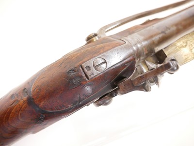Lot 3 - Flintlock 1801 pattern 25 bore long sea...