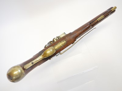 Lot 3 - Flintlock 1801 pattern 25 bore long sea...