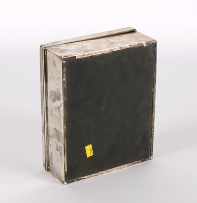 Lot 7 - A Large George V Silver Cigarette Box