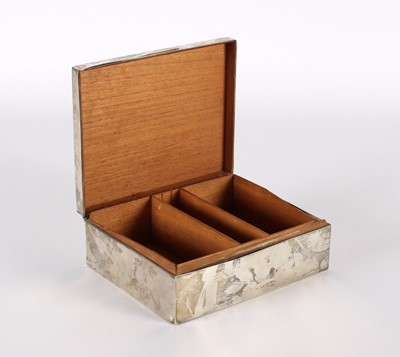 Lot 7 - A Large George V Silver Cigarette Box