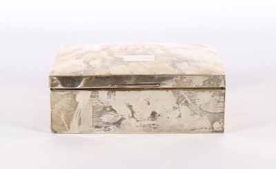 Lot 7 - A Large George V Silver Cigarette Box