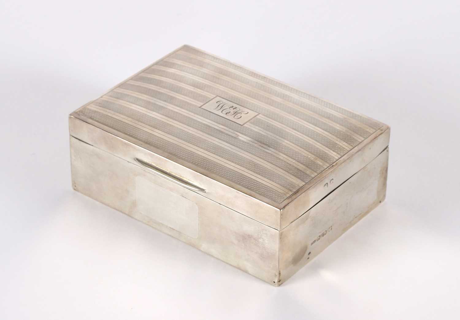 Lot 8 - A George V Silver Cigarette Box