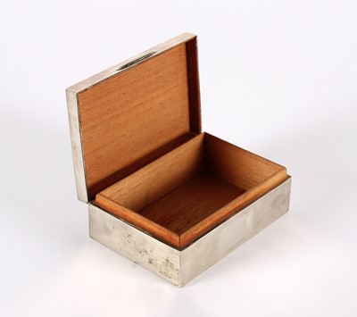 Lot 8 - A George V Silver Cigarette Box