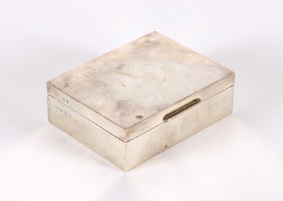 Lot 11 - An Elizabeth II Silver Cigarette Box