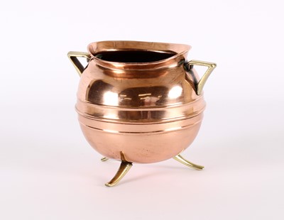 Lot 19th Century 'Aesthetic' Copper and Brass Pot
