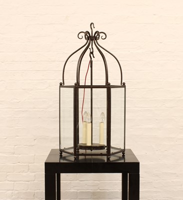 Lot 254 - A Large Hall Lantern in the Georgian Country House Style