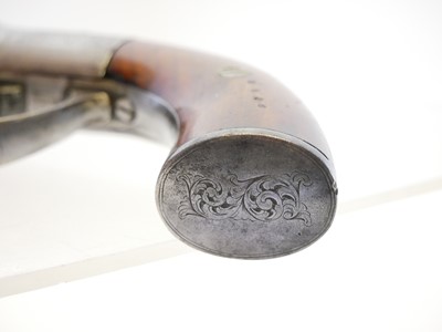 Lot 13 - Percussion 90 bore pepperbox revolver, six...