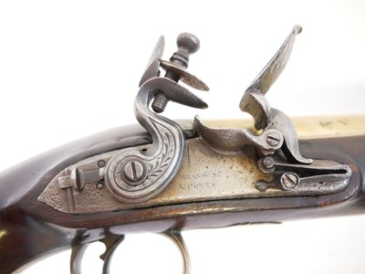 Lot 4 - Brander and Potts flintlock 24 bore holster...