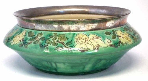 Lot 149 - Della Robbia salad bowl circa 1898,   incised by