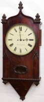 Lot 691 - Double fusee wall clock.