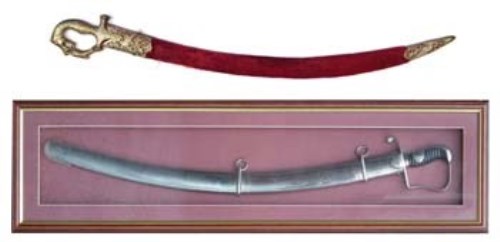 Lot 103 - Sharpes challenge 1796 pattern sable and a tulwar.