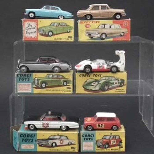 131 - Six Corgi boxed cars