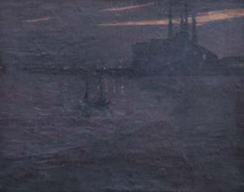 Lot 576 - Mary McCrossan, Electric Power Station, oil.