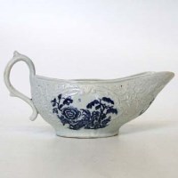 Lot 129 - Liverpool Penningtons sauceboat circa 1780   the