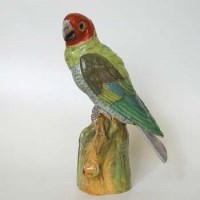 Lot 163 - Staffordshire parrot.