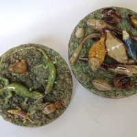 Lot 166 - Two Mafra Caldas plaques.
