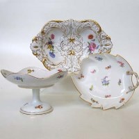 Lot 173 - Three Meissen dishes