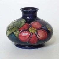 Lot 207 - Moorcroft clematis vase.