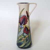 Lot 211 - Moorcroft iris pattern ewer.