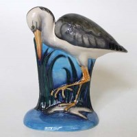 Lot 214 - Moorcroft heron wading.