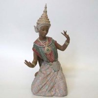 Lot 227 - Lladro figure of Balinese dancer.