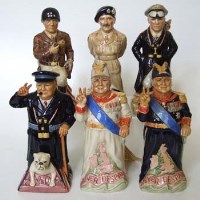 Lot 235 - Six Kevin Francis Generals toby jugs.