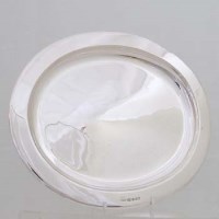 Lot 248 - Oval silver platter