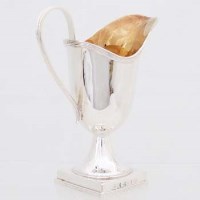 Lot 261 - Silver cream helmet