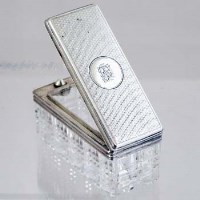Lot 280 - Silver topped traveller's inkwell, Brownett &