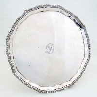 Lot 329 - Silver waiter.