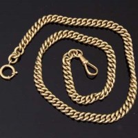 Lot 353 - 14ct gold chain.