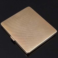 Lot 357 - 9ct gold cigarette case