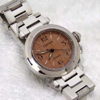 Lot 418 - Cartier Pasha man's wristwatch, boxed and papers.