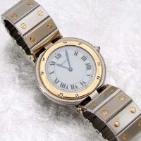 Lot 426 - Cartier Santos de Cartier gold and stainless