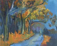 Lot 441 - J.L. Isherwood, Rural lane, oil