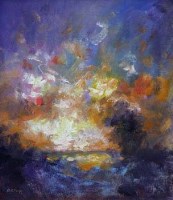 Lot 474 - A. Clegg, Sunset, oil
